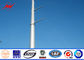 Round Section Transmission Galvanised Steel Poles 15m 24KN With ISO Approved supplier