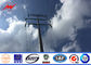 AWS D1.1 17M Galvanized Power Distribution 220 KV Steel Transmission Poles supplier