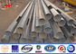 AWS D1.1 17M Galvanized Power Distribution 220 KV Steel Transmission Poles supplier