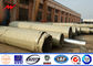 17M AWS D1.1 Galvanized Steel Pole / Steel Transmission Poles ISO Certification supplier