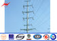 17M High Voltage 220KV Galvanized Electric Steel Power Pole 620 Mpa Tensile Strength supplier