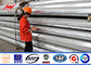 Outdoor Galvanized Steel Transmission Line Poles 15M 15 KN 355 Mpa Yield Strength supplier