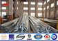 33kv Power Distribution Steel Transmission Poles Hot Dip Galvanized Gr65 Material supplier