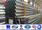 Outdoor Tapered Transmission Line Steel Power Pole with Channel Steel Cross Arm supplier