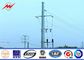 69 KV Philippines Galvanized Steel Pole / Electrical Pole With Cross Arm supplier