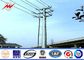 10m 11m Round Steel Utility Power Poles 5mm Thickness For Transmission Line supplier
