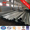 Medium Voltage Line 4mm Thickness Galvanized Steel Pole With Earth Rod Accessories supplier