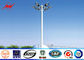 45m Galvanized High Mast Tower 100w - 5000w For Airport / Seaport , Single Or Double Arm supplier