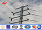 Bitumen 16M 5 KN Electrical Power Pole For Double Circuit Transmission Line supplier