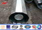 66kV Professional Galvanized Steel Pole With 1 Mm - 36mm Thickness , 15 Years Warranty supplier