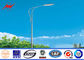 12M Polygonal Street Light Poles Single Arm Outdoor Square Highway Light Pole supplier