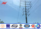9M 300 DAN High Voltage Power Transmission Poles 6mm Thickness Galvanized Burial Type supplier