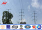 11kv 33kv Power Distribution Transformer Electric Steel Poles With Cross Arm supplier