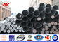 60ft 2 Sections 5mm 1200kg Hot Dip Galvanized Electric Steel Pole For Power Distribution supplier