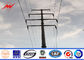 Multi Side Galvanized Steel Tubular Pole Electric Transmission For Gantry Structures supplier