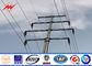 Galvanized 80ft Electrical Power Pole Distribution For 132kv 69kv Electrical Line Project supplier