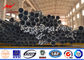 Galvanized 12M Electric Steel Utility Power Poles For Transmission Line supplier