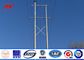 132KV Metal Transmission Line Electrical Power Poles 50 years warrenty supplier