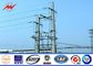 Steel Hot Dip Galvanised Steel Pole For Transmission Power Distribution 30 - 90FT supplier