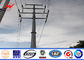 Transmission Line Hot Rolled Coil Steel Power Pole 33kv 10m Electric Utility Poles supplier