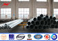 14m 8KN Steel Electric Utility Pole For 115KV Distribution Line Project supplier