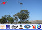 Hot Dip Galvanized Steel Road Light Pole Octagonal 10M Height with 100W LED Light For Street Lighting supplier
