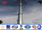 10M 130DAN 300N Hot Dip Galvanized Steel Power Transmission Poles Q235 , Q345 Material supplier