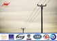 Medium Voltage Galvanized Power Transmission Poles For Electrical Project supplier