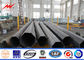 8m 5KN Steel Power Pole For Electrical Power Distribution Poles With Galvanization Type supplier