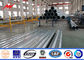 Octagonal Conical  Electric Steel Power Poles With Cross Arm Accessories supplier