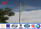 18m Columniform Galvanized Steel Pole For Transmission Line , Utility Power Poles supplier