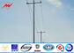 3mm 45ft Q345 Galvanized Steel Pole , Customized Electric Power Pole For Aboard supplier