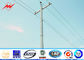 132kv High Strength Steel Power Pole For Transmission Distribution 15mm thickness supplier