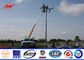 Hot Rolled Steel Street Light Poles 6M 7M 8M 10M Conical Taperer Type supplier