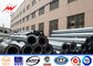 Electric Utility Pole / Galvanised Steel Poles For Transmission And Distribution supplier