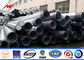 Customized 189kv Galvanized Steel Transmission Poles , Metal Telephone Poles supplier