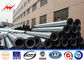Galvanized Steel 10-500KV Electrical Power Pole For Transmission / Distribution Substation supplier