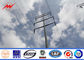 Electrical Distribution Line Power Transmission Poles With Cross Arm supplier