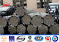 Polygonal Conical Round Bitumen Galvanized Steel Pole For 132kv Overhead Line supplier