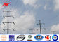 Hot Dip Galvanized Steel Utility Pole For Electrical Distribution , Metal Utility Poles supplier