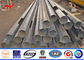 ISO 9m 10m 12m Power Transmission Poles Bitumen With Cross Arms supplier