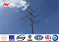 ASTM A572 Galvanized Electrical 10KV ~ 500KV HDG Electric Steel Tubular Pole For Power Transmission Line supplier