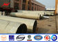 9M - 11.8M 5KN Electrical Galvanized Steel Power 110kv Transmission Tower Poles supplier