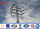 Hot Dip Galvanized Utility Power Poles IP65 For Transmission Line Project supplier