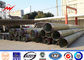 Q345 Q235 GR65 Steel Power Pole , Electric Steel Unitity Pole Long Serive Lifetime supplier