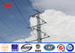 69kv Distribution Line Hinged Octagonal Steel Power Pole With Cross Arm Accessories supplier