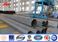 Galvanized And Bitumen Steel Pole For Power Distribution Line Pole supplier