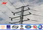 Electricity Steel Power Poles , Distribution Line / Transmission Line Poles supplier