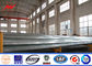 16m 20kn Galvanized Electric Steel Utility Pole With Galvanized Multifunction Ladder Top supplier