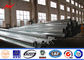 Waterproof Galvanized Steel Pole For 110v Electrical Distribution Line Project supplier